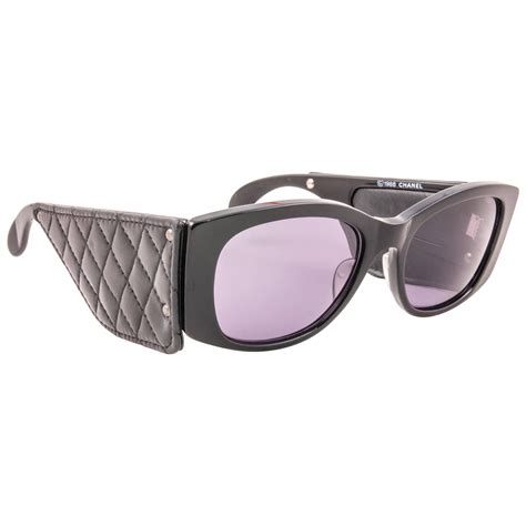 vintage chanel rimless sunglasses|Chanel sunglasses quilted sides.